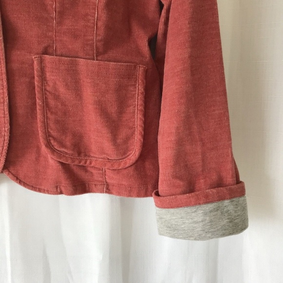 Sundance Women's Corduroy Velvet Blazer Size 6p Jacket Pink Cotton - Picture 5 of 13